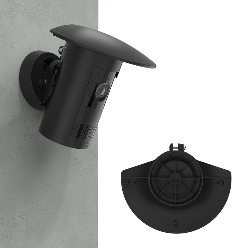 HOLACA Sun Rain Shade Camera Cover for R-ing Outdoor Camera Plus, Camera Shield Protective Case for Resistant UV, Easy to Install(Black) - Image 1